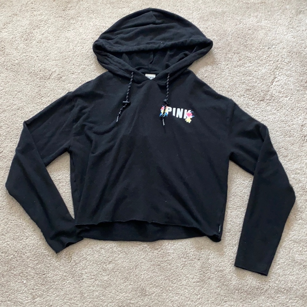 pink hoodie